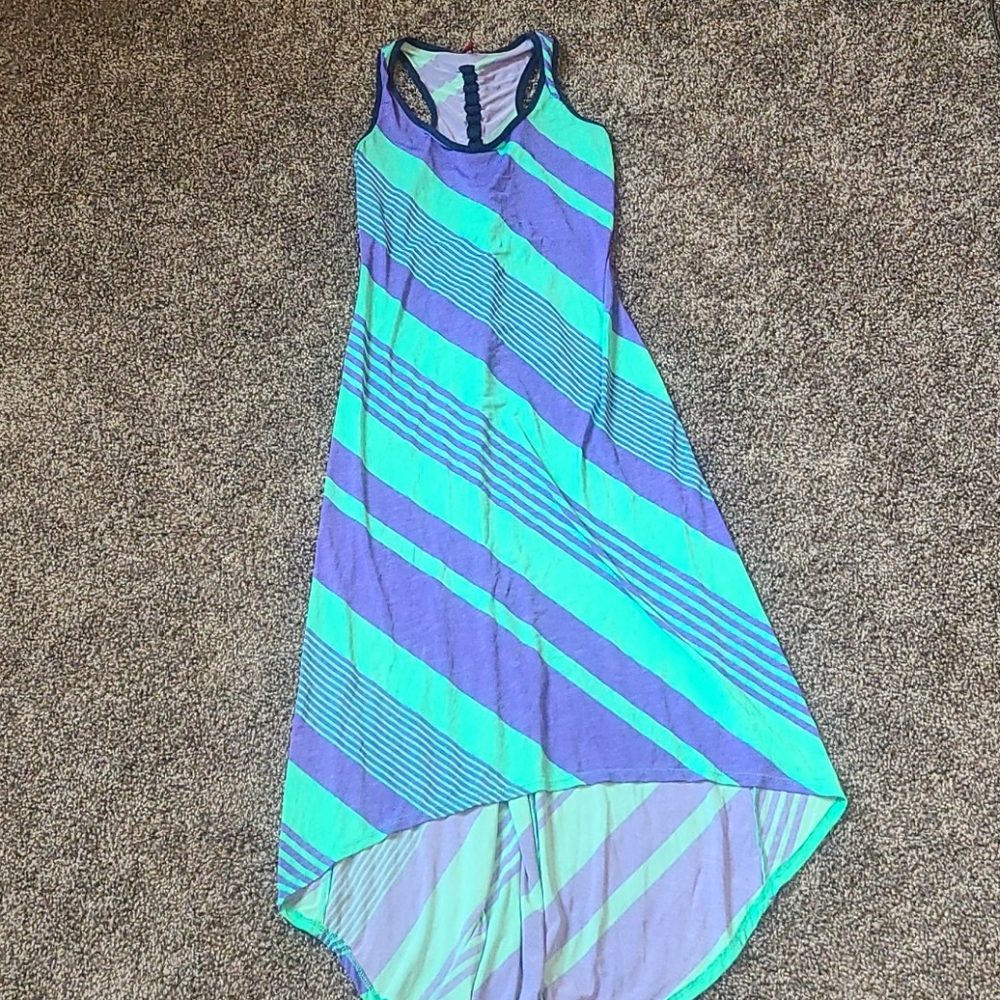 Size small teal and purple dress